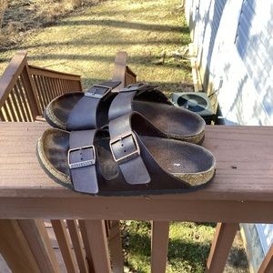 Birkenstock Two Strap Slide Sandals -Arizona Brown size 5 to 5.5 Women’s